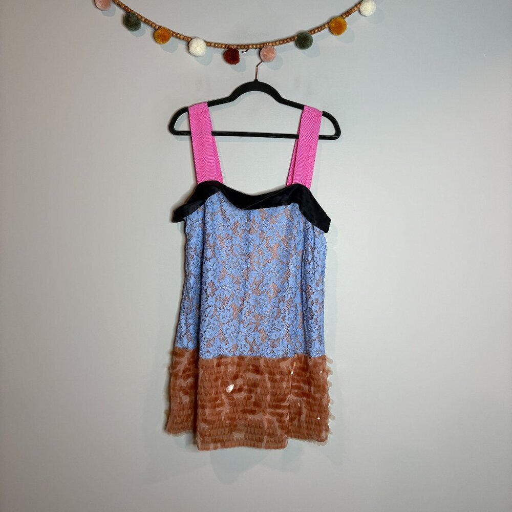 Anthropologie Maeve Sleeveless Square-Neck Mini Dress